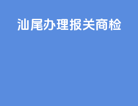 汕尾办理报关商检