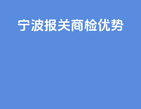 宁波报关商检优势