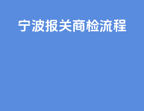 宁波报关商检流程