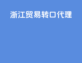 浙江贸易转口代理