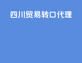 四川贸易转口代理