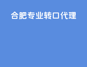 合肥专业转口代理