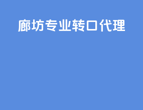 廊坊专业转口代理