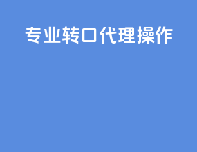 专业转口代理操作
