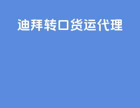 迪拜转口货运代理