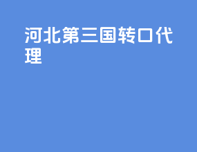 河北第三国转口代理