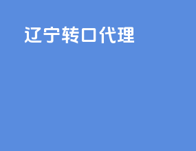 辽宁转口代理