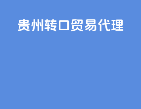 贵州转口贸易代理