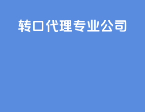 转口代理专业公司