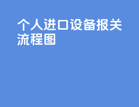 个人进口设备报关流程图