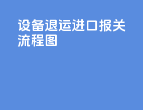 设备退运进口报关流程图