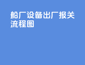 船厂设备出厂报关流程图