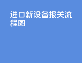 进口新设备报关流程图