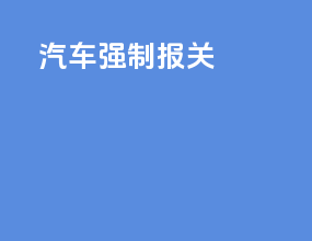 汽车强制报关