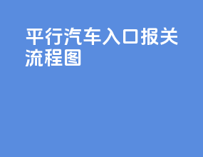 平行汽车入口报关流程图