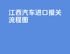 江西汽车进口报关流程图