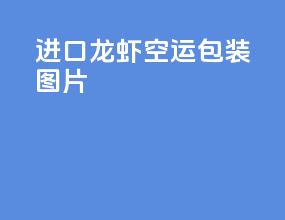 进口龙虾空运包装图片