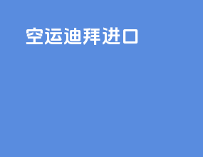 空运迪拜进口