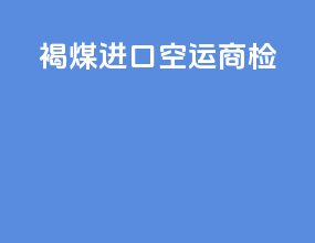 褐煤进口空运商检