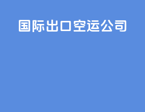 国际出口空运公司