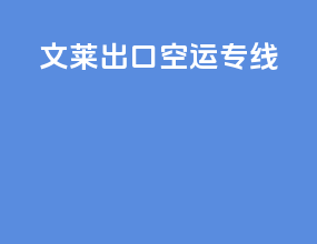 文莱出口空运专线