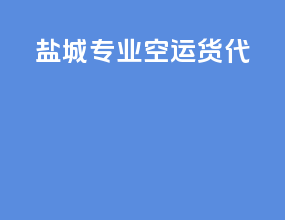 盐城专业空运货代