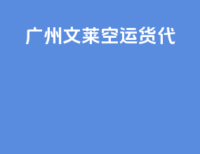 广州文莱空运货代