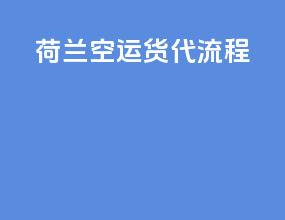 荷兰空运货代流程