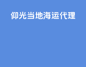 仰光当地海运代理