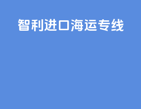 智利进口海运专线