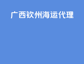 广西钦州海运代理