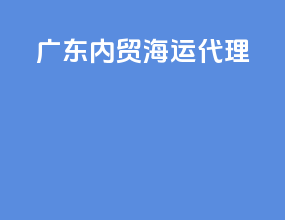 广东内贸海运代理