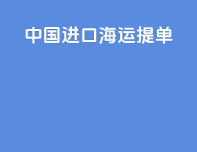 中国进口海运提单
