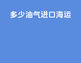 多少油气进口海运