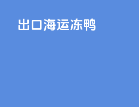 出口海运冻鸭
