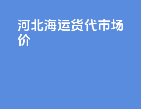 河北海运货代市场价