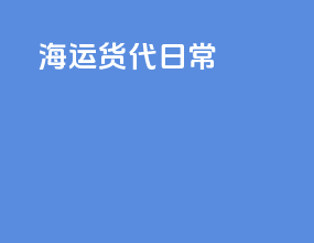 海运货代日常