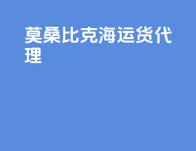 莫桑比克海运货代理