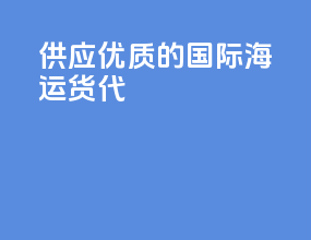 供应优质的国际海运货代