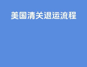 美国清关退运流程