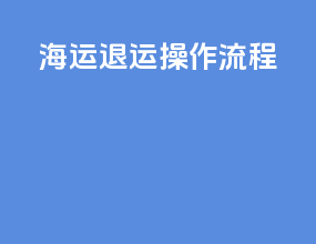 海运退运操作流程