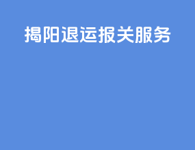 揭阳退运报关服务