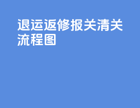 退运返修报关清关流程图