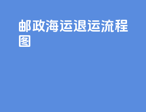 邮政海运退运流程图