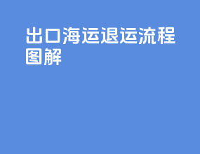 出口海运退运流程图解