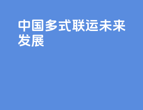 中国多式联运未来发展