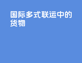 国际多式联运中的货物