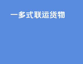 一 多式联运货物