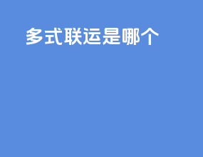 多式联运是哪个